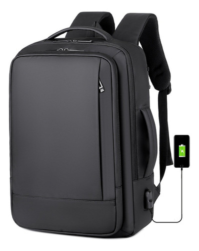 Mochila De Viaje Expandible Mochila Con Puerto Usb De 17/40l