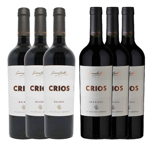 Kit 6 Vinhos Argentinos Susana Balbo Crios Malbec/red Blend]