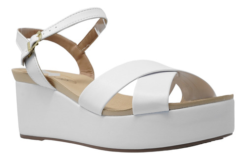 Sandalias Plataforma Blancas Zapatos Mujer Beira Rio 8407103