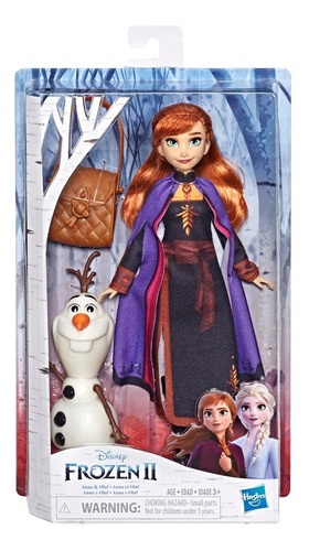 Imagen 1 de 2 de Disney Frozen 2 Anna 30 Cm + Olaf Hasbro 