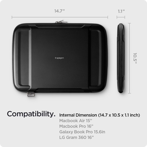 Spigen Funda Rugged Armor Pro Pouch Para Macbook 16/15''