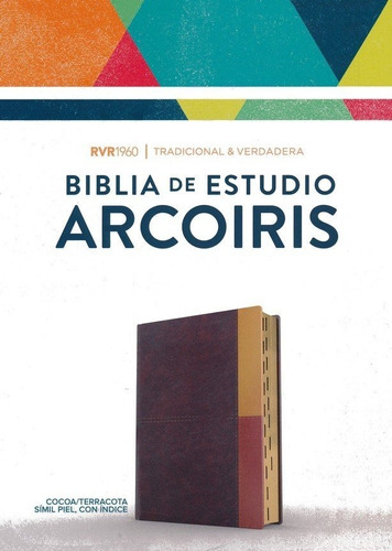 Rvr 1960 Biblia Arcoíris Cocoa Terracota Símil Piel Índice