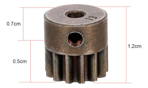 5 Piezas 32dp 3,175mm Engranaje De Motor De Piñón De 13t