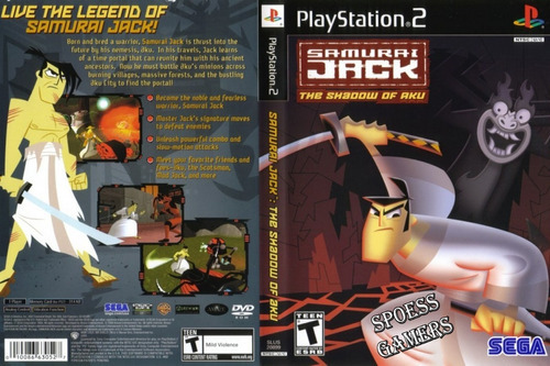 Parche de acción y aventura para PS2 de Samurai Jack: The Shadow Of Aku