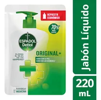 Comprar Jabon Liquido Antibacterial Espadol Original Repuesto 220ml