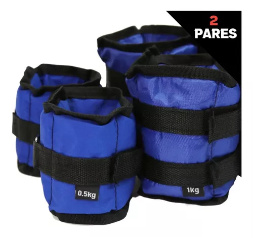 Kit 2 Pesas De Tobillo Ajustables Para Muñecas Piernas 4kg