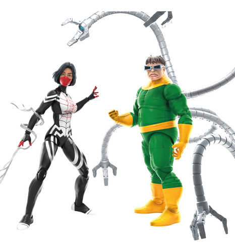 Doc Ock Spider-man 60th Marvel Legends Silk And Dr Octopus