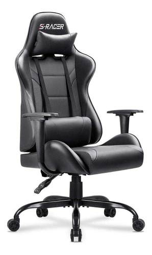 Silla Gamer Homall Negra Ergonómica Con Reposacabezas 