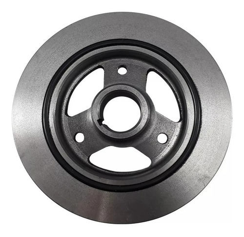 Imagem 2 de 5 de Polia Dupla Virabrequim Opala Caravan A10 C10 Motor 2.5/4.1