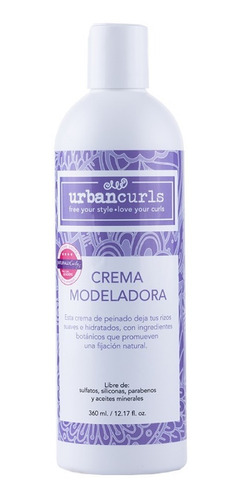 Imagen 1 de 7 de Crema Moldeadora Urban Curls Para Rizos 360 Ml