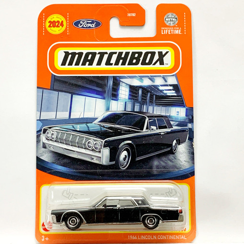 Carrito Matchbox 1964 Lincoln Continental Negro 2024