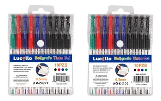 20 Lapiceros Gel Boligrafo Pluma Escolar Oficina Escritura