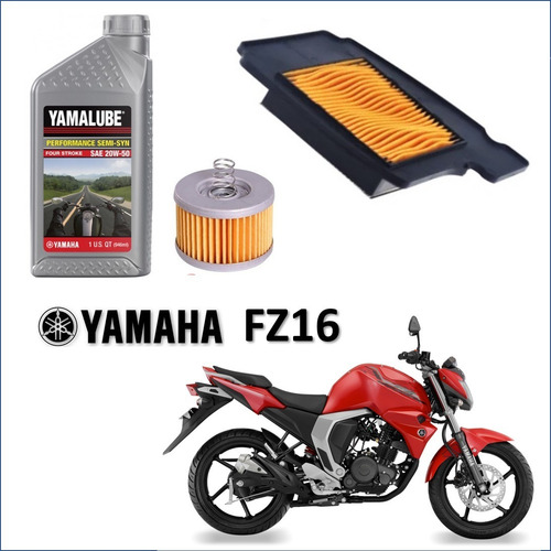 Imagen 1 de 1 de Pack Aceite Semi + Filtro Aceite + Filtro Aire- Yamaha Fz 16