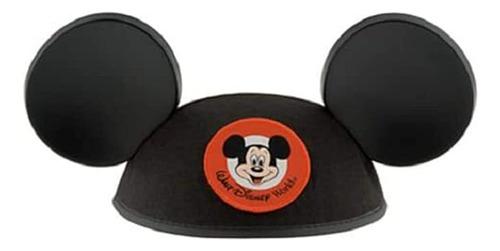 Walt Sombrero Orejas Mickey Con Parche Clasico Negro Talla J