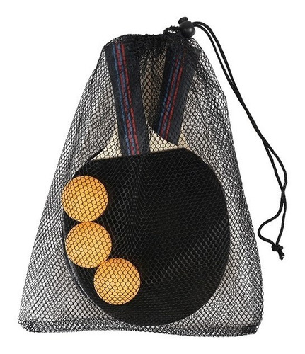 Set Ping Pong Kit Red 2 Paletas 3 Pelotas Sensei Mesa Tenis