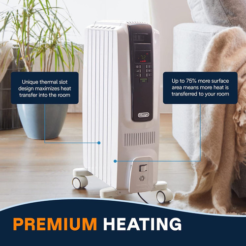 Calentador De Radiador Eléctrico De'longhi Trd40615e 1500w