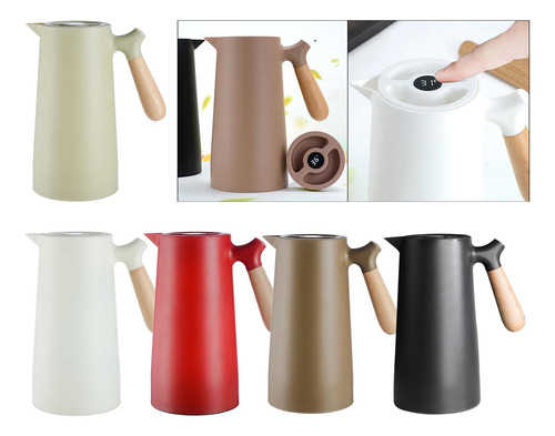 Frasco De Vacío Aislado De Doble Pared De 1000 Ml, Negro