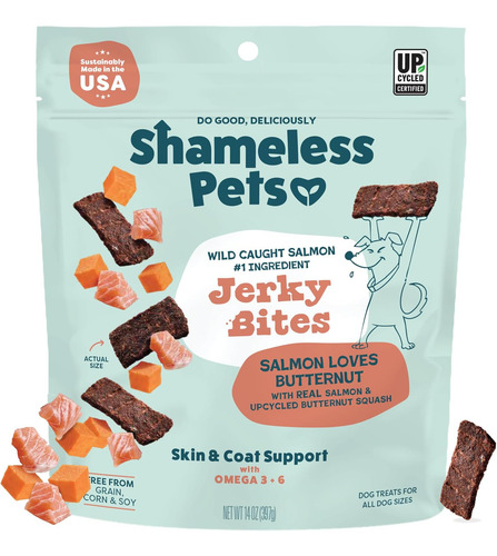 Jerky Bites Para Perros Con Salmón Real, Omega 3 Y 6
