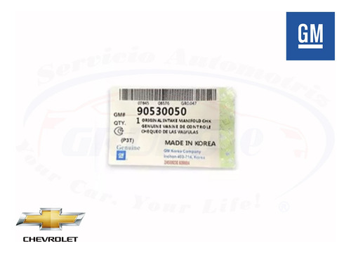 Válvula Flujo Aceite Azul Gm Sonic 2012 2013 2014 2015 Nueva