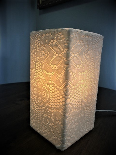 Abajur Luminaria Porcelana Vazada 18,5cm