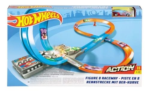 Hot Wheels - Pista de Corridas Circuito em 8 Ggf92 - MP Brinquedos