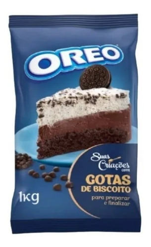 Biscoito Oreo Em Gotas 1 Kg - Lacta Bolos Recheio Cobertura