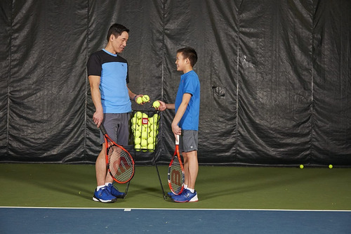 Canasta Tennis Acero Portatil Wilson Recoge Pelotas Tenis Rf