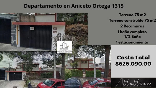 Departamento En La Colonia Del Valle, Aniceto Ortega 1315.   Nb10-di