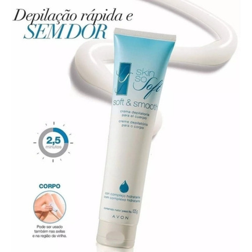 Creme Depilatório Para O Corpo Skin So Soft 125g Avon