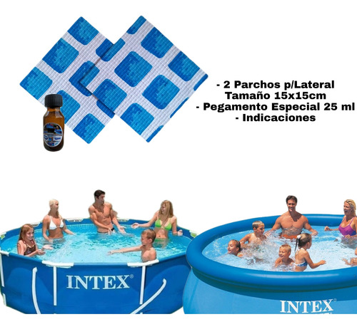 Mega Kit Parchos Parches P/ Lateral Piscinas De Estructuras
