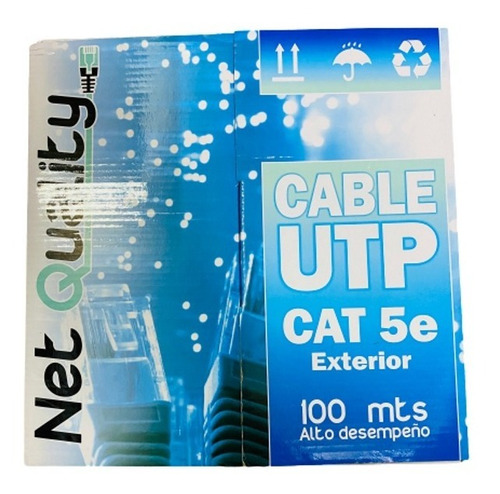Cable Utp  Cat 5e Exterior X 50 Metros Cctv Redes