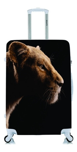 Capa Protetora Para Mala Viagem Personalizada Pequena Leão