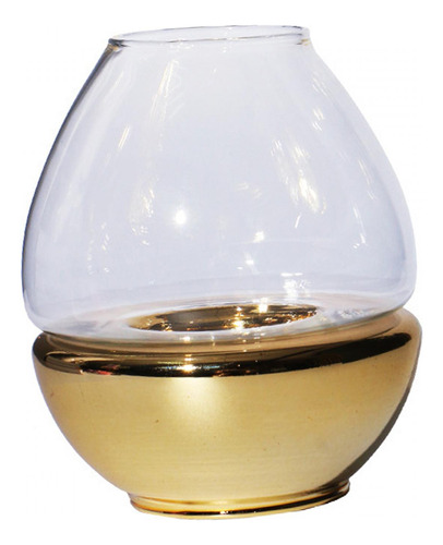 Portavelas Clear Galss Tealight Para Centro De Mesa De Cena