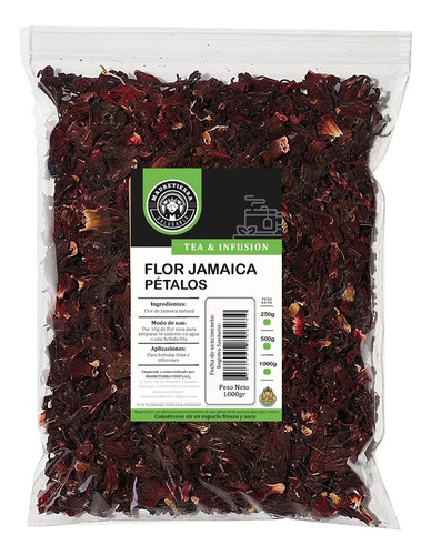 Flor De Jamaica Pétalos  X1000gr Kilo - g a $84