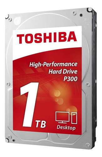 Disco rígido interno Toshiba P300 HDWD110XZSTA 1TB prata