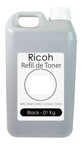 Toner Ricoh Mpc 2050 2030 2051 2550 2551 Refil Black 1kg
