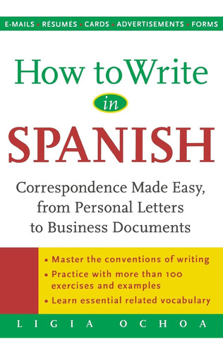 Libro: Cómo Escribir En Español: Correspondencia Simplificad