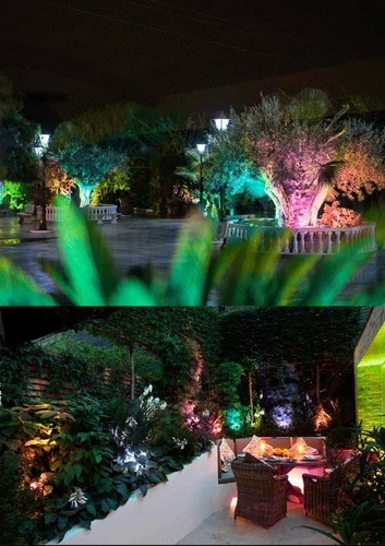 Reflector Led Rgb 30w Exterior Luces Led 16 Colores Efectos