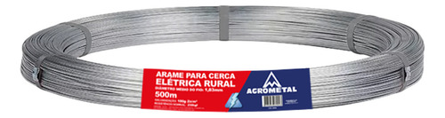 Arame Cerca Elétrica Eletro183 Rolo 500m 1,83mm Agrometal