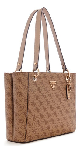 Guess Bolso Tote Noelle Pequeño Noel, Logotipo Latte