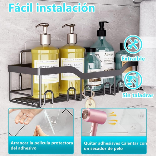 Juego De 2 Soportes Para Lavabo Baño Sin Perforaciones Pared