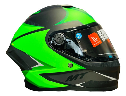 Casco Integral Mt Stinger 2 Verde Mate - Nany Motos