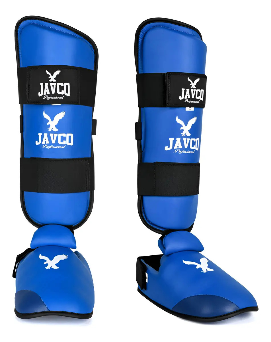 Canillera De Karate Javco Color Azul Talla S