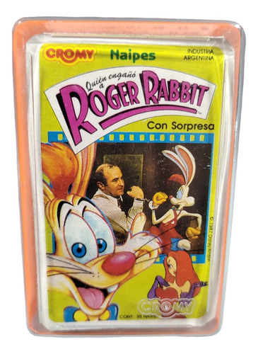 Naipes Cartas Cromy Roger Rabbit Vintage Nuevos