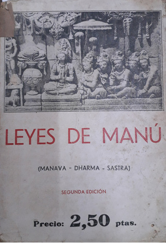 7025 Leyes De Manú  (manava  Dharma  Sastra)