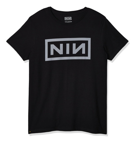 Camiseta Nine Inch Nails Logo - Banda Rock Industrial