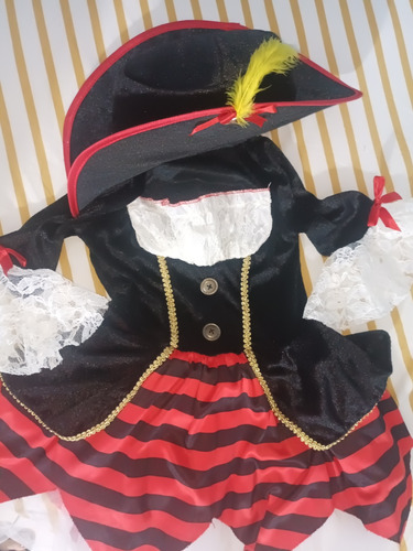 Disfraz De Pirata Para Niña De 5 A 6 Años Marca Carnavalito