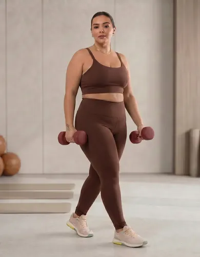 Conjunto De Academia Plus Size Zero Transparencia Poliamida