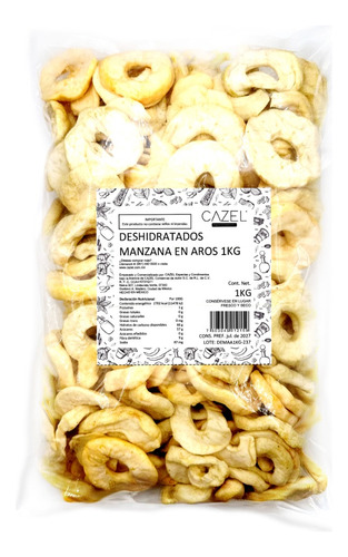 Manzana Deshidratada Calidad Premium 1kg