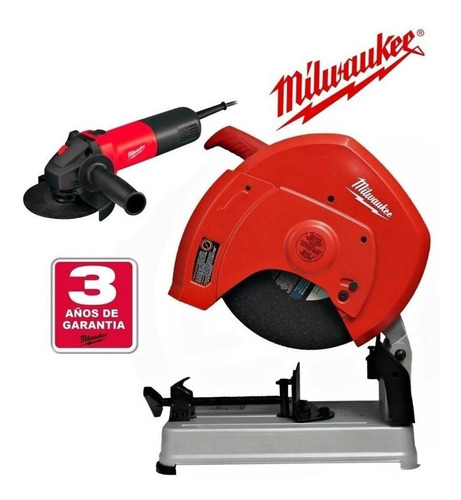 Sierra Sensitiva 14  + Amoladora Milwaukee 41/2 - Ynter Ind